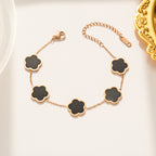 Parthenocissus Flower Titanium Bracelet
