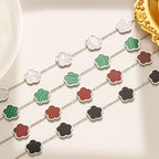 Parthenocissus Flower Titanium Bracelet