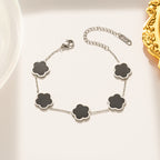 Parthenocissus Flower Titanium Bracelet