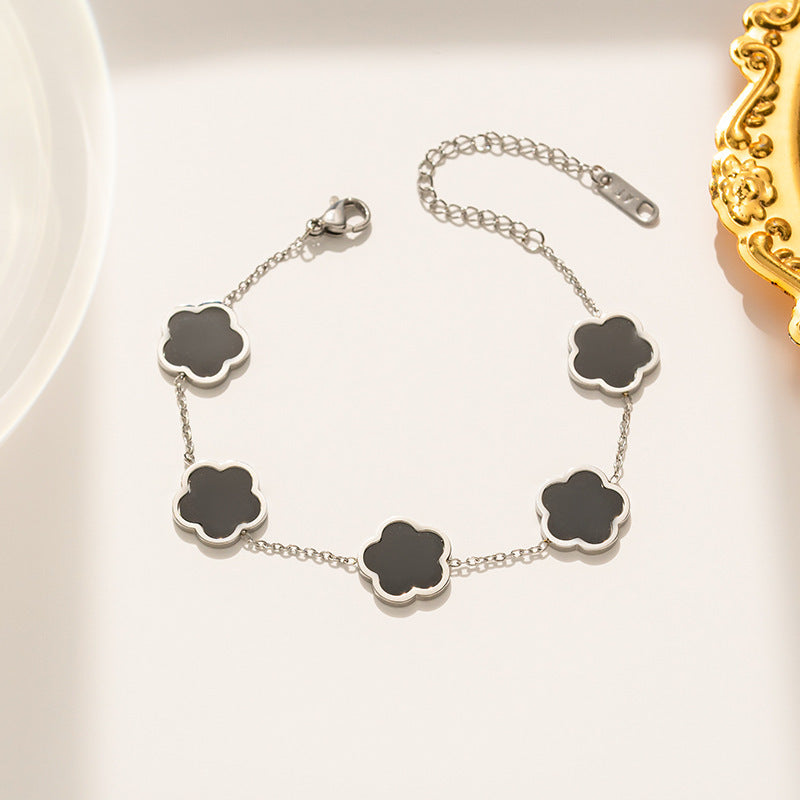 Parthenocissus Flower Titanium Bracelet