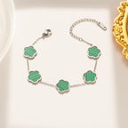 Parthenocissus Flower Titanium Bracelet