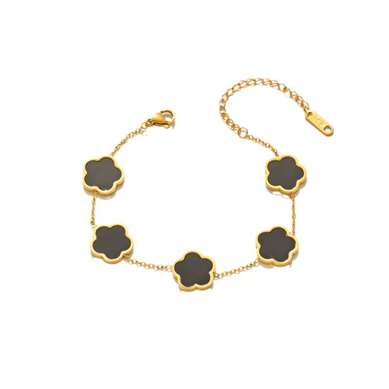 Parthenocissus Flower Titanium Bracelet