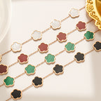 Parthenocissus Flower Titanium Bracelet